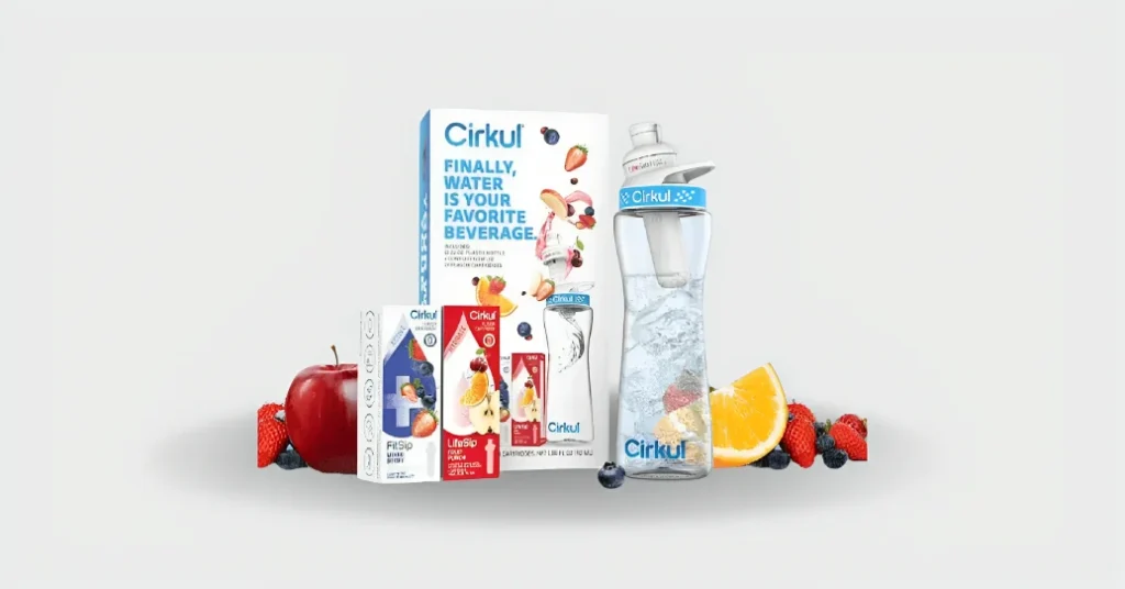 Cirkul 32oz Water Bottle Starter Kit Flavor Cartridges! Pink New BPA-Free  Bottle